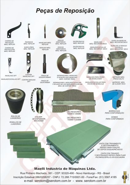 CATALOGO MAQUINAS PARA CALÇADOS